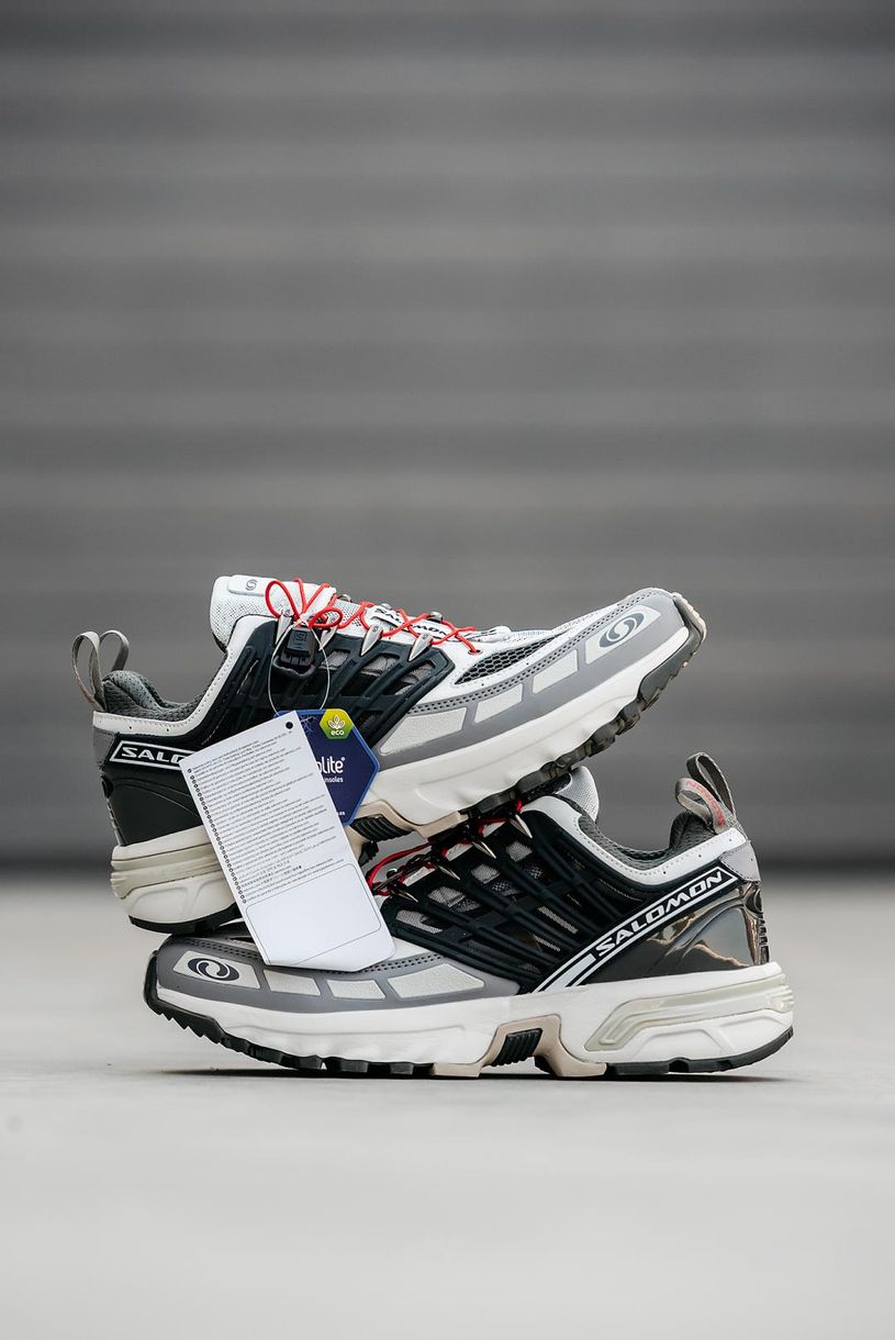 Кроссовки Salomon ACS Pro Grey White Black 9328 фото