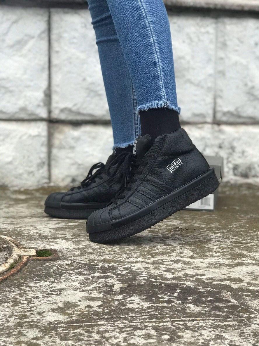 Кросівки Rick Owens × adidas Mastodon Pro II BLACK 7109 фото