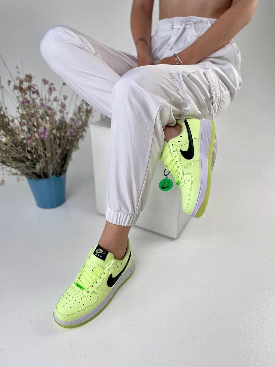 Nike Air Force Neon Green White 66 фото