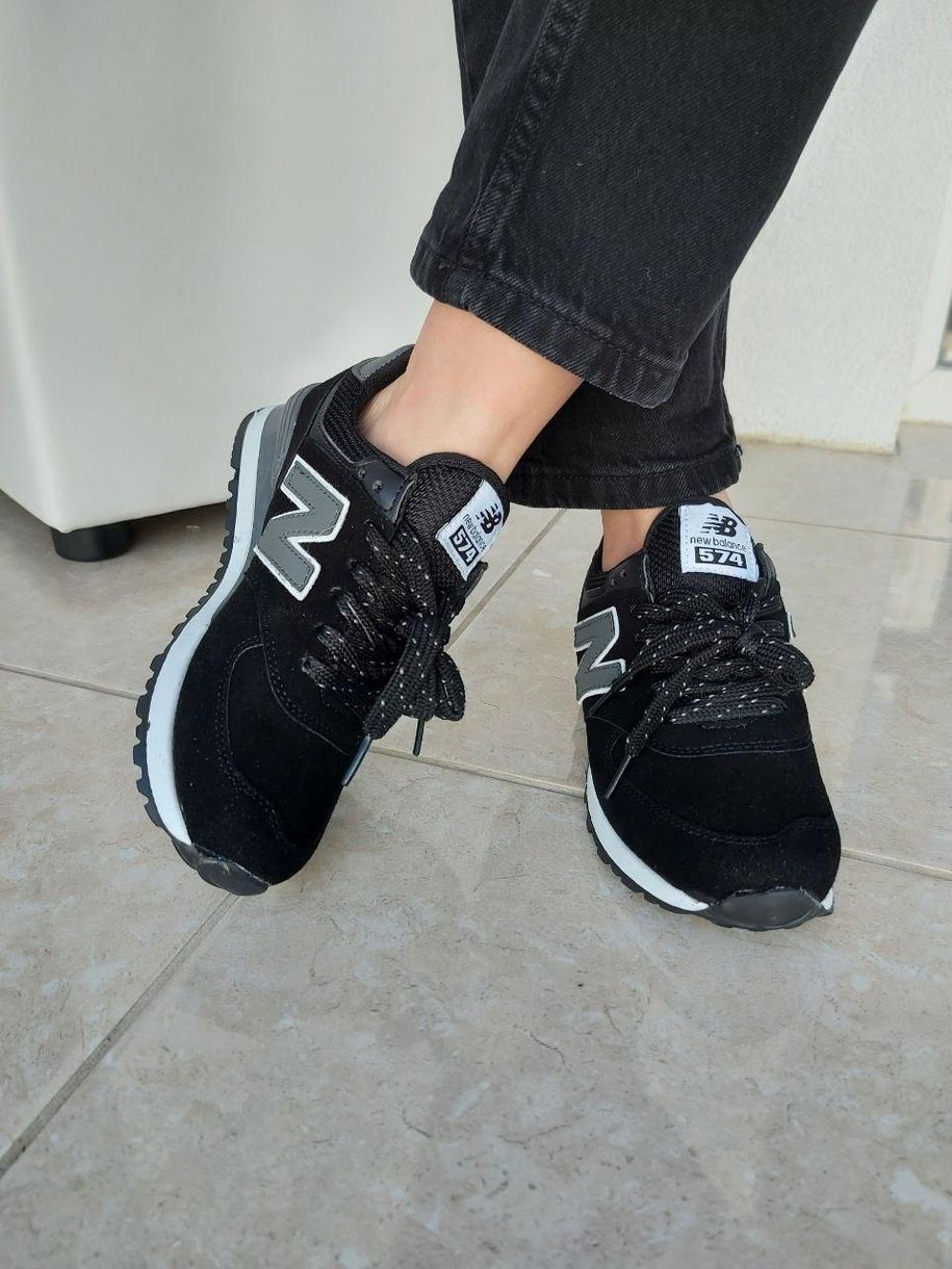 Кросівки New Balance 574 Black Grey v2 6172 фото