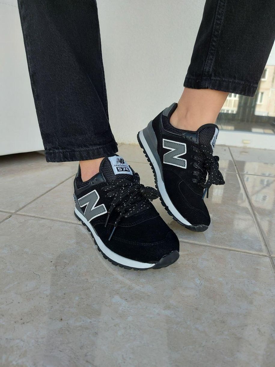 Кросівки New Balance 574 Black Grey v2 6172 фото