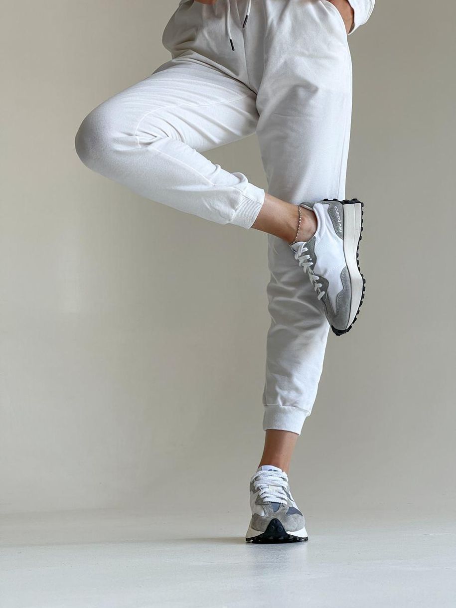 Кроссовки New Balance 327 Grey White 3531 фото