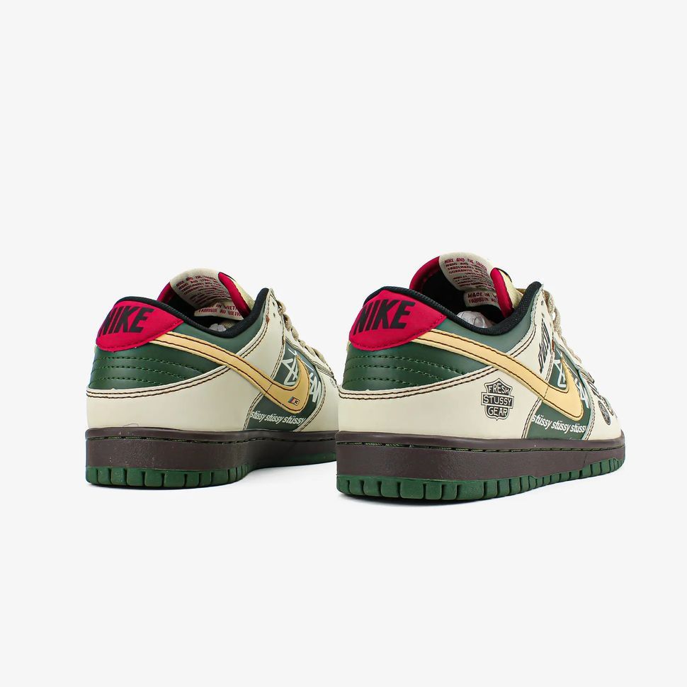 Nike SB Dunk Low x Stussy Beige Green, 38