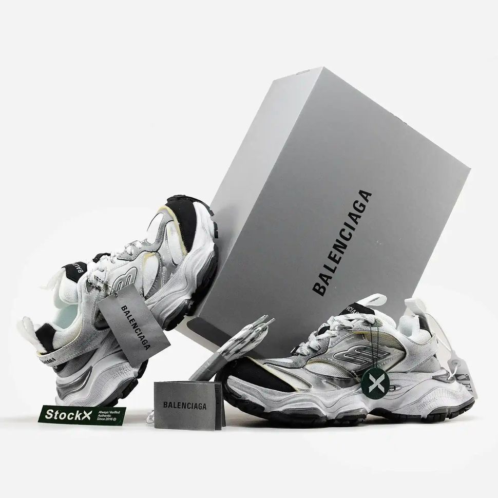 Balenciaga Cargo Silver White Black