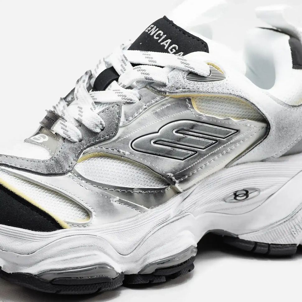 Balenciaga Cargo Silver White Black