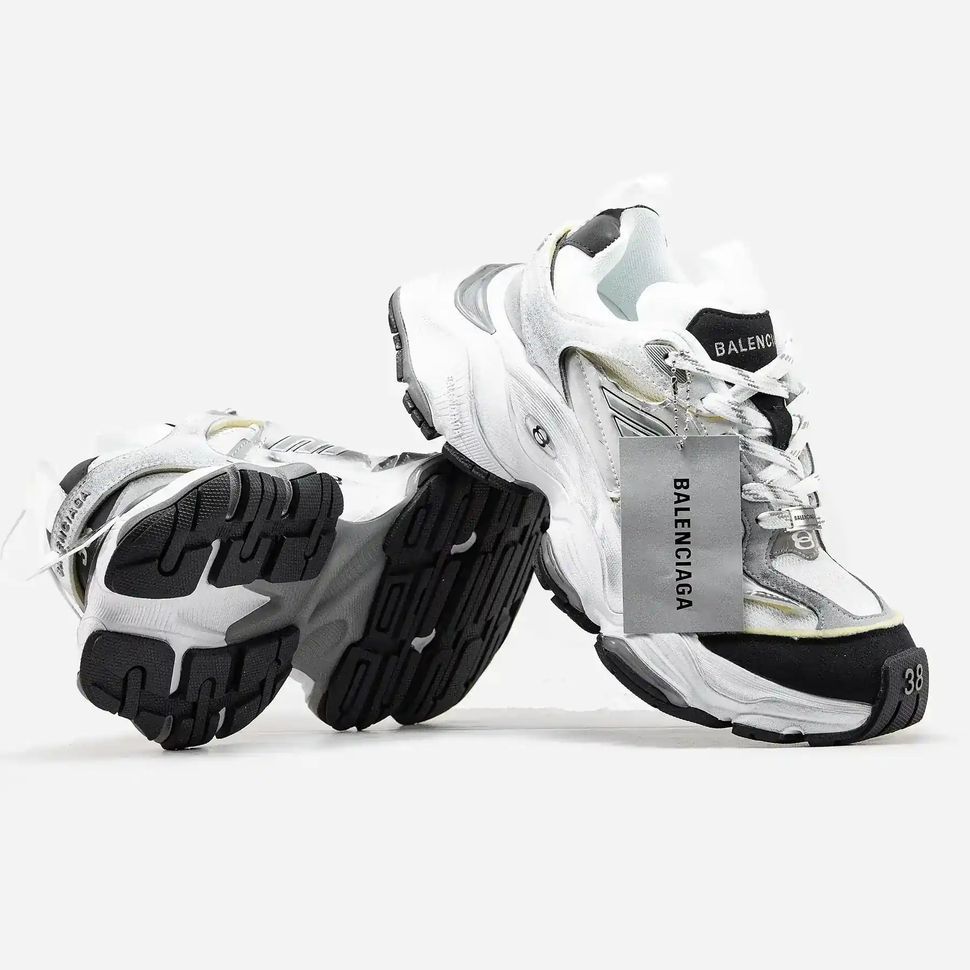 Balenciaga Cargo Silver White Black