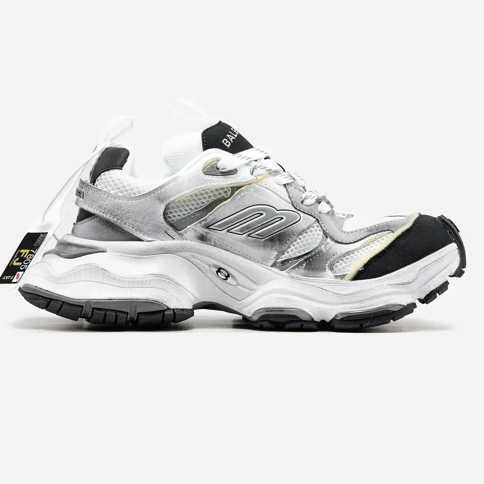 Balenciaga Cargo Silver White Black