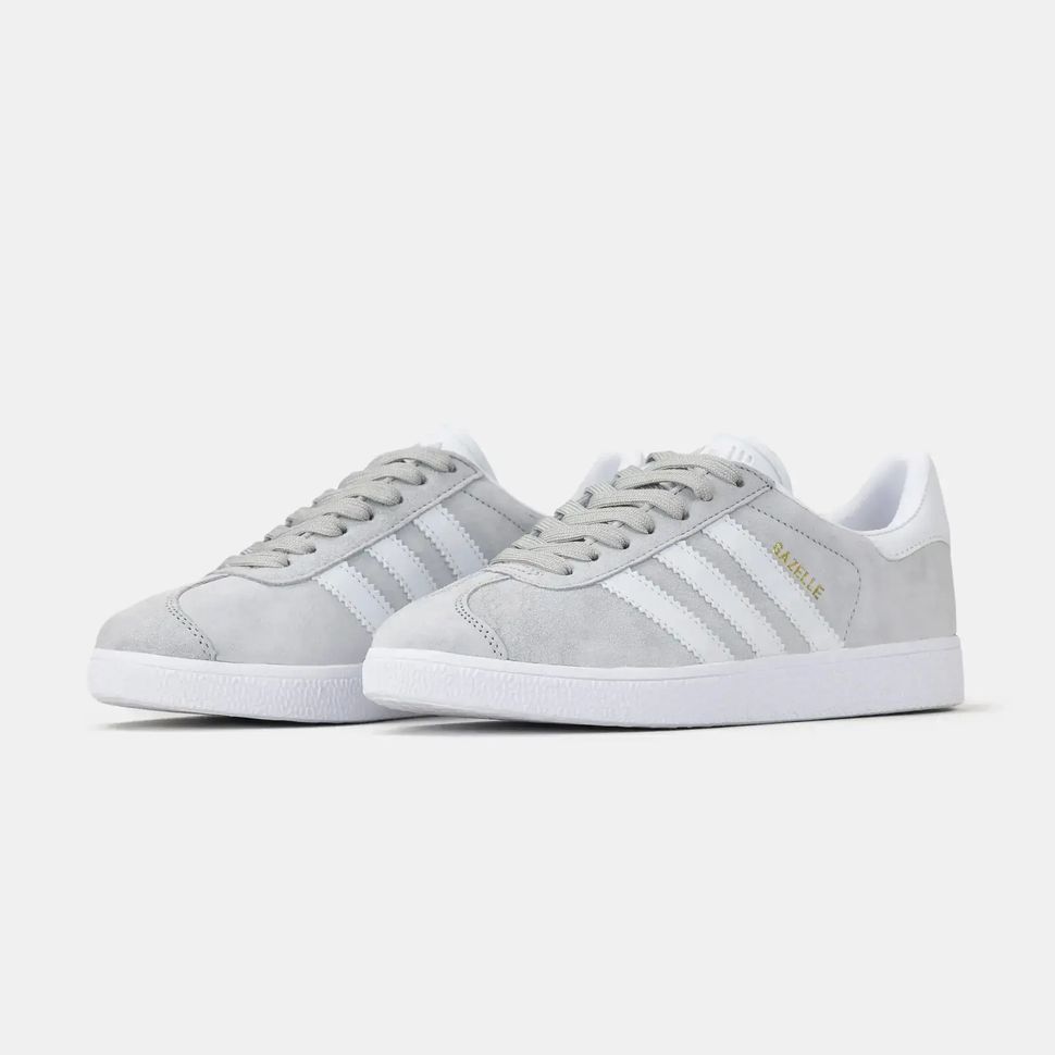 Adidas Gazelle Grey White Gum