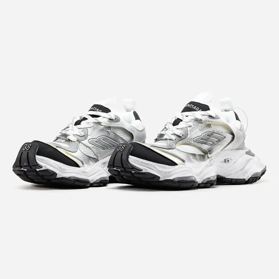 Balenciaga Cargo Silver White Black