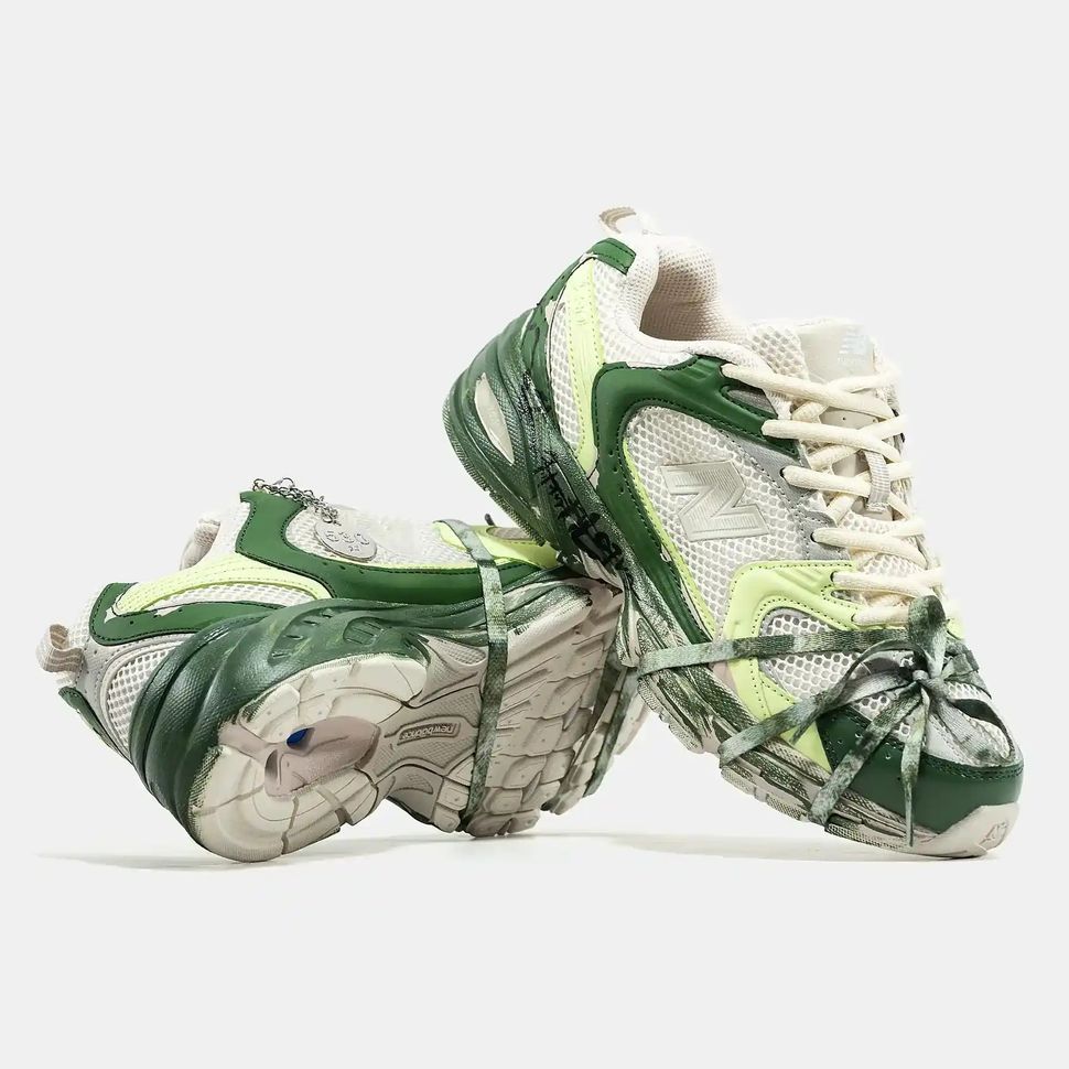 New Balance 530 Green Lime Custom Paint, 36