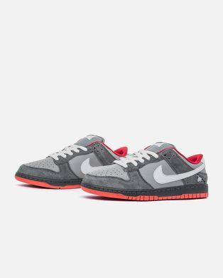 Nike SB Dunk Low Grey Red Black, 41