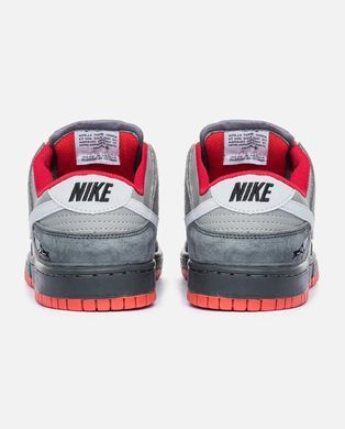 Nike SB Dunk Low Grey Red Black, 36