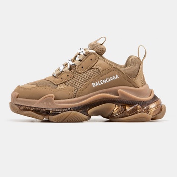 Кросівки Balenciaga Triple S Clear Sole Brown 3470 фото