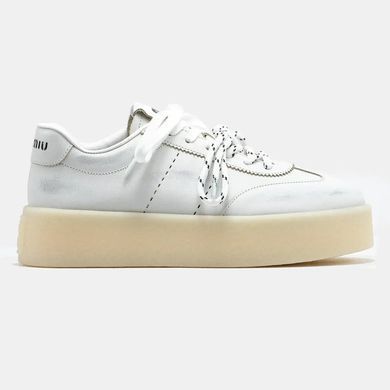 Miu Miu Platform Sneakers White
