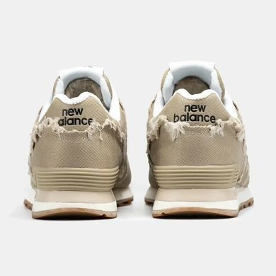 New Balance 574 x Miu Miu Beige Raw Edge