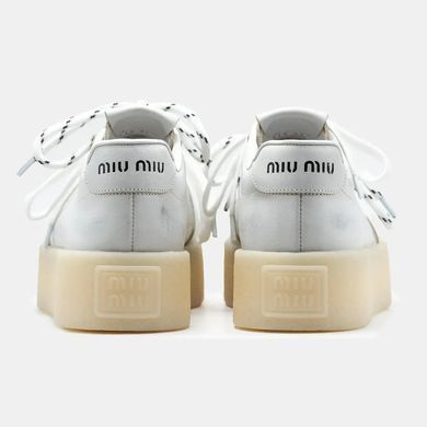 Miu Miu Platform Sneakers White