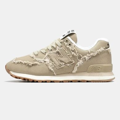 New Balance 574 x Miu Miu Beige Raw Edge