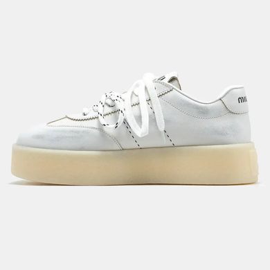Miu Miu Platform Sneakers White