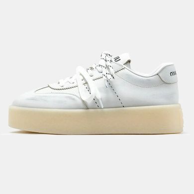 Miu Miu Platform Sneakers White