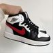 Баскетбольні кросівки Nike Air Jordan 1 Retro High Black Red White 2 6611 фото 4