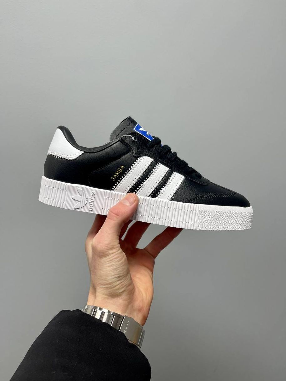 Кросівки Adidas Samba Rose Black White 2812 фото