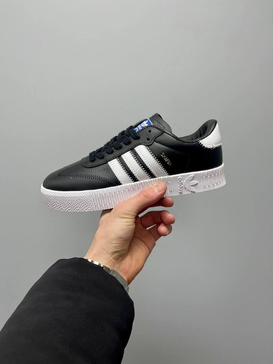 Кроссовки Adidas Samba Rose Black White 2812 фото