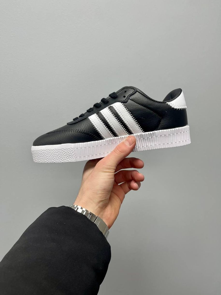 Кроссовки Adidas Samba Rose Black White 2812 фото