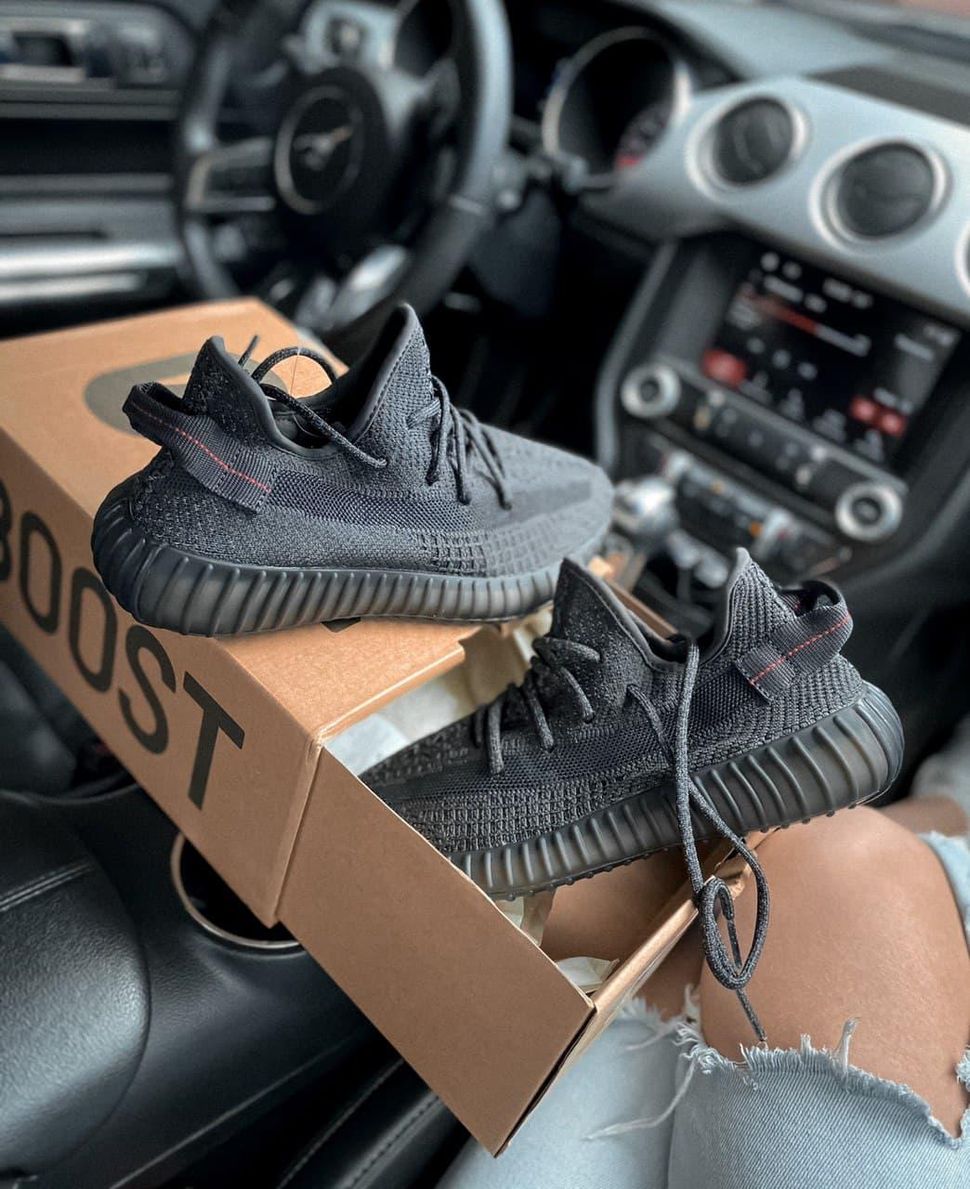 Кросівки Adidas Yeezy Boost 350 V2 Black Static (Повна рефлективність) 3012 фото