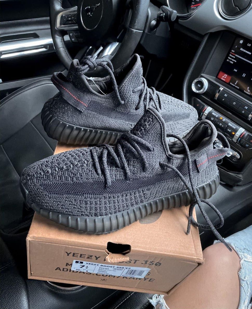 Кросівки Adidas Yeezy Boost 350 V2 Black Static (Повна рефлективність) 3012 фото