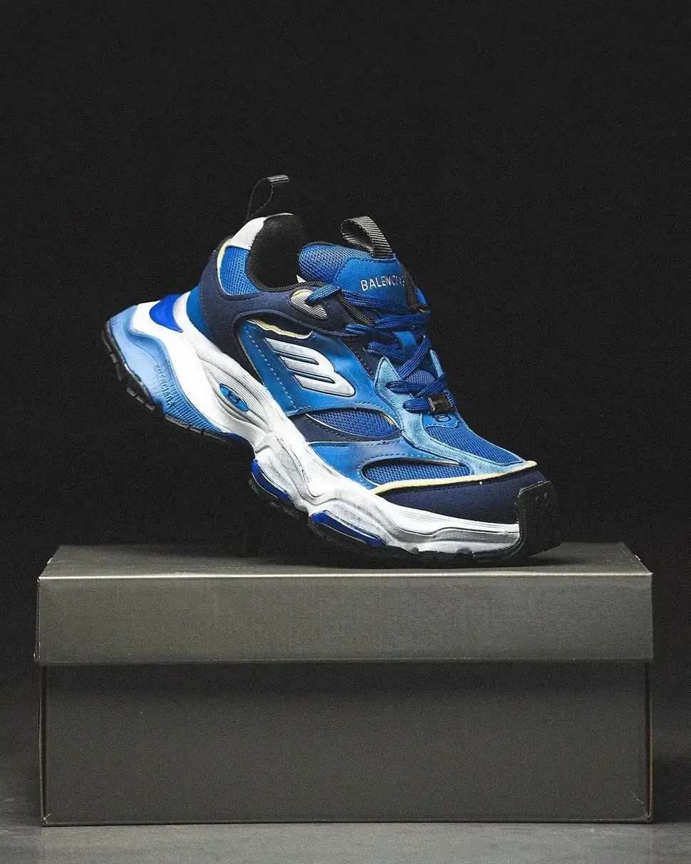 Balenciaga Cargo Sneaker Blue Navy White