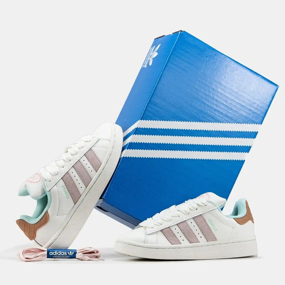 adidas Campus 00s White Pink Mint Waffle