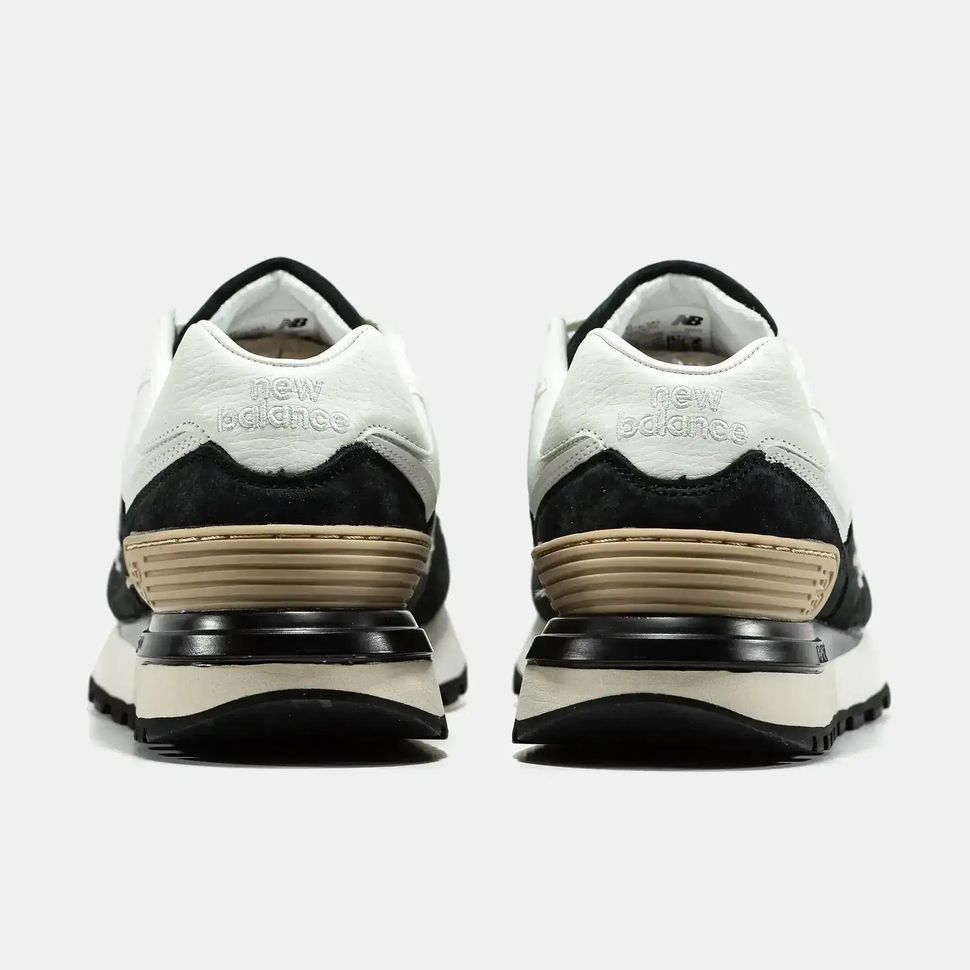 New Balance 574 Black White Suede Mesh, 40