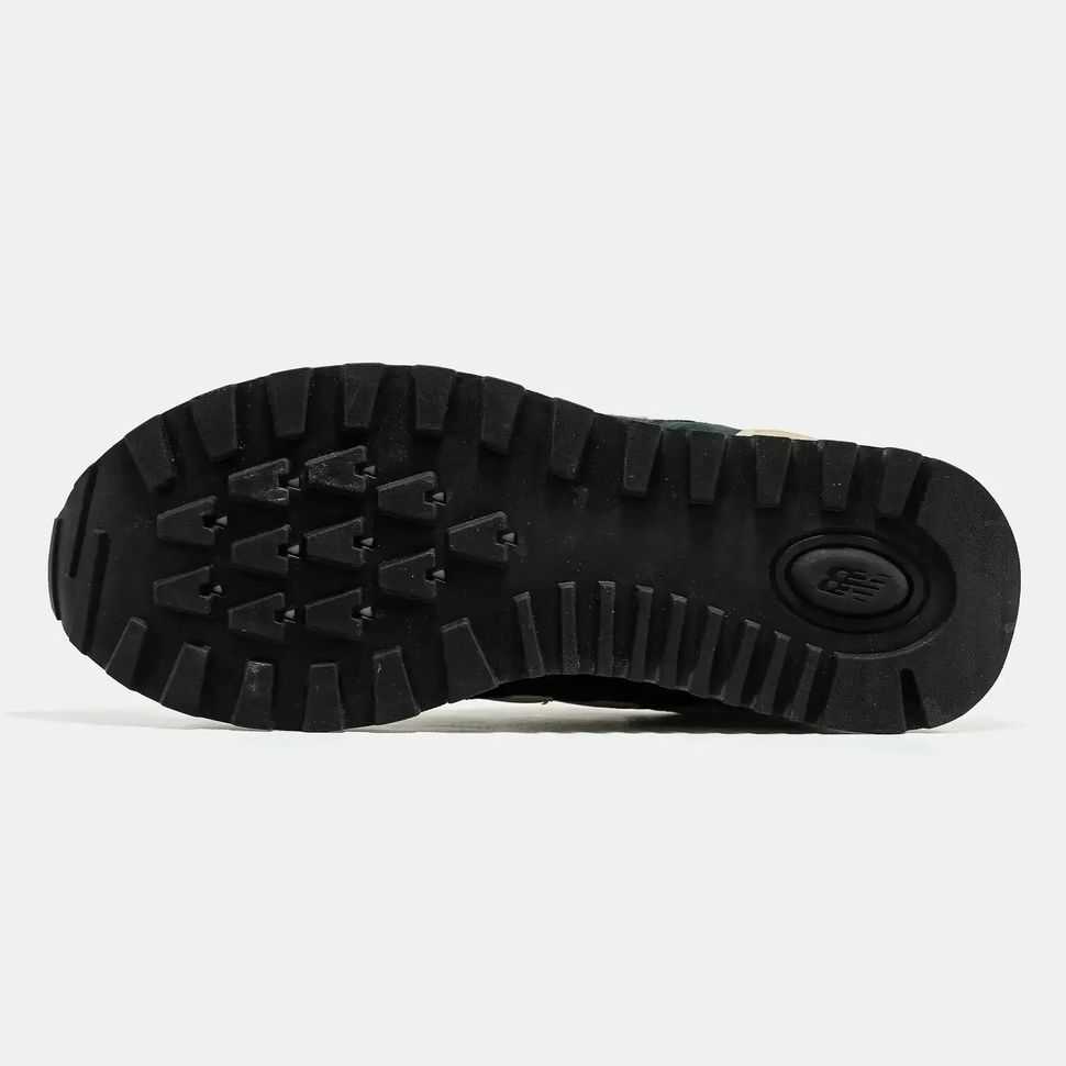 New Balance 574 Black White Suede Mesh, 40