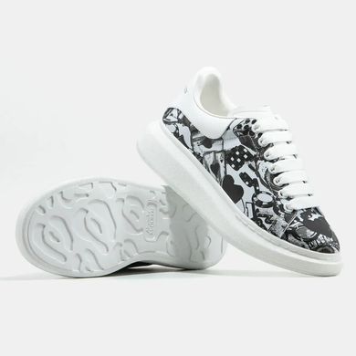 Alexander McQueen Oversized White Black, 36