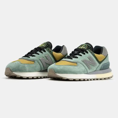 New Balance 574 x Stone Island Green Mustard Black