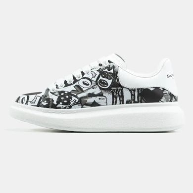 Alexander McQueen Oversized White Black, 36