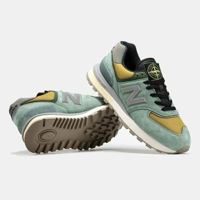 New Balance 574 x Stone Island Green Mustard Black