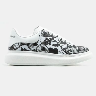 Alexander McQueen Oversized White Black, 36