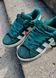 Кросівки Adidas Campus Dark Green White 2658 фото 7