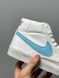 Кроссовки Nike Blazer Mid White Blue Logo 1763 фото 1