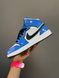 Баскетбольні кросівки Nike Air Jordan 1 Retro High Signal Blue 7481 фото 5