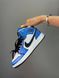 Баскетбольні кросівки Nike Air Jordan 1 Retro High Signal Blue 7481 фото 7