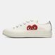 Converse Chuck 70 x Comme des Gar&ccedil;ons PLAY Low Egret Red Heart