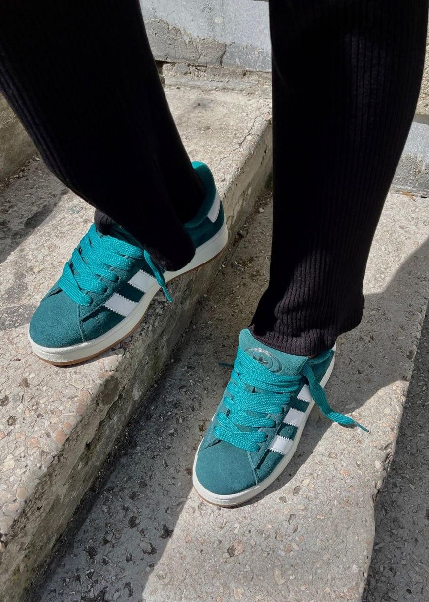 Кросівки Adidas Campus Dark Green White 2658 фото