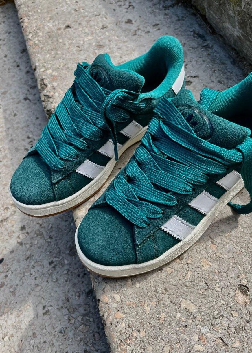 Кроссовки Adidas Campus Dark Green White 2658 фото