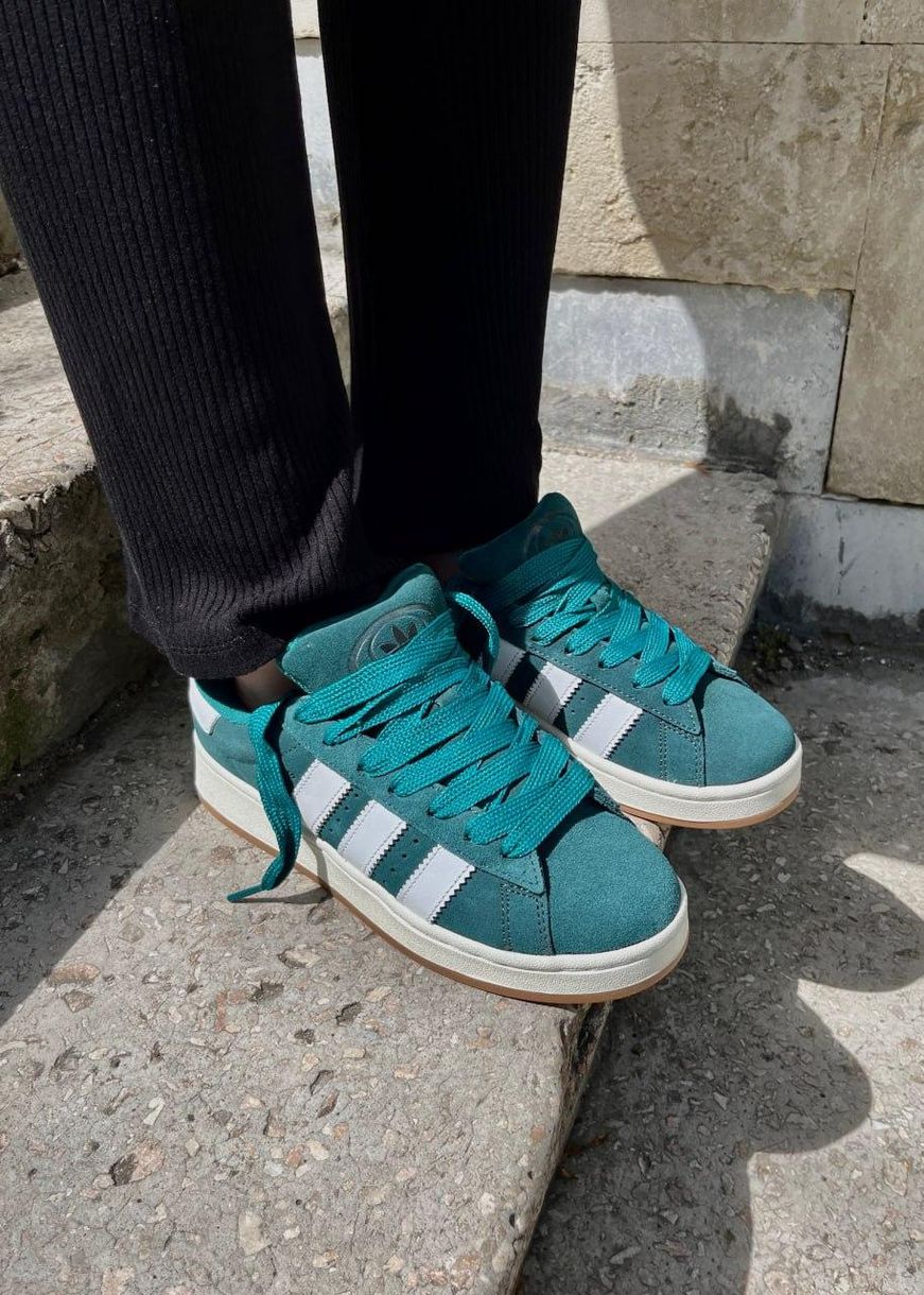 Кроссовки Adidas Campus Dark Green White 2658 фото