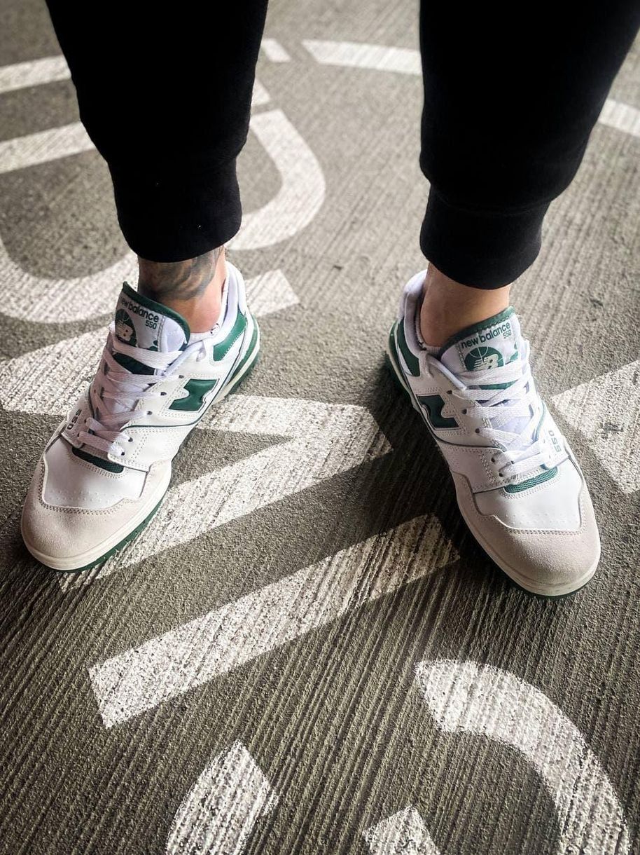 Кросівки New Balance 550 White Green 5882 фото