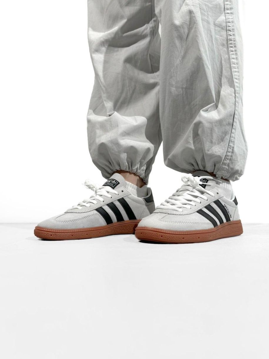 Кроссовки Adidas Spezial Grey Black Gum 10532 фото