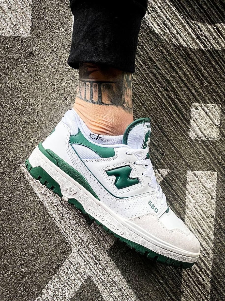 Кросівки New Balance 550 White Green 5882 фото