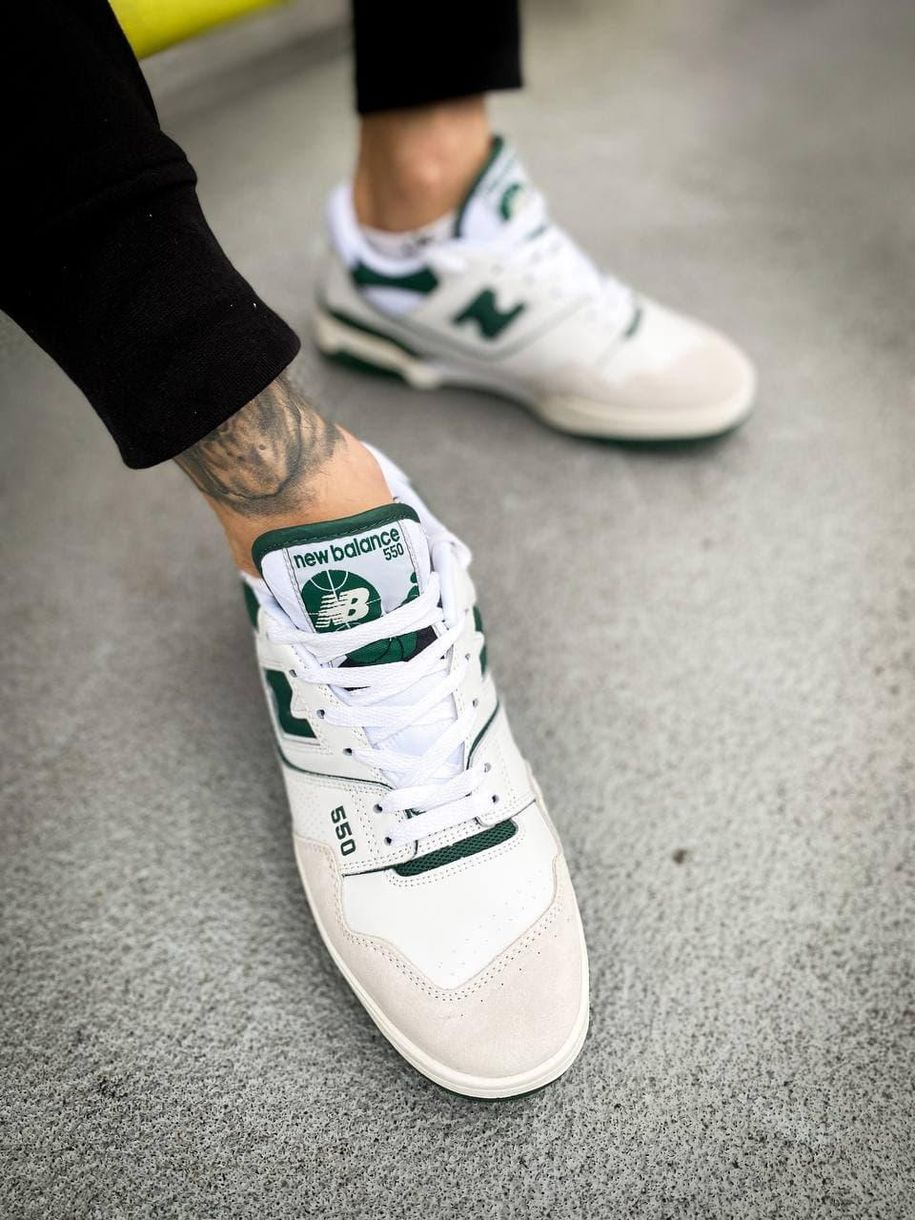 Кросівки New Balance 550 White Green 5882 фото